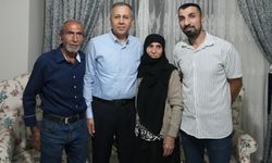 Bakan Yerlikaya'dan şehit polis Soner İdil'in ailesine ziyaret