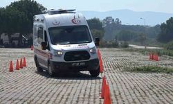 Ambulans şoförlerinin zorlu eğitimi