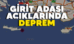 Girit Adası açıklarında deprem