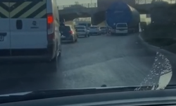 İnegöl'de trafik kilitlendi