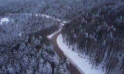 Uludağ'ın karlı görüntüsü eşsiz manzaralara ev sahipliği yaptı