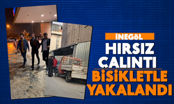 İnegöl'de hırsız çalıntı bisikletle yakalandı