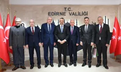 Edirne Valisi Sezer'e Balkan liderlerinden ziyaret