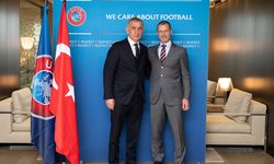 TFF Başkanı Hacıosmanoğlu, UEFA Başkanı Ceferin ile buluştu