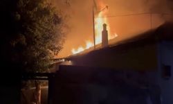 Bursa’da ahır alevlere teslim oldu