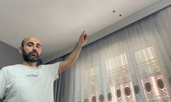 Abisini evden çıkarmak için tavanı böyle deldi