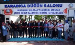 Karabiga’da yazlık düğün salonunun açılışı gerçekleştirildi