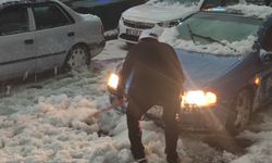 Bir şehir bembeyaz oldu