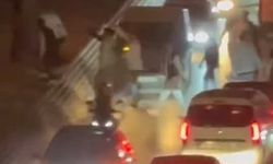 İnegöl'de ortalık karıştı; o anlar kamerada