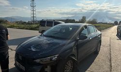 İnegöl'de korkunç kaza kamerada! Ayağı koptu
