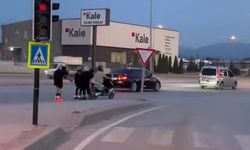 İnegöl'de tehlikeli yolculuk