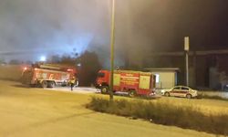 İnegöl'de fabrikada yangın