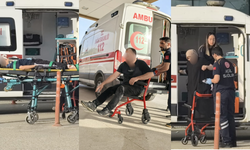 İnegöl'de motosikletteki 3 kişi yaralandı