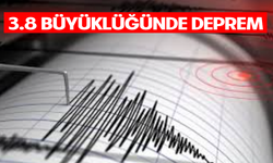 Ege Denizi'nde 3.8 büyüklüğünde deprem