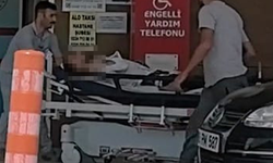 İnegöl'de bacağına saplandı