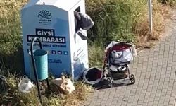 Bursa’da giysi toplama dolabına girip kıyafet çaldılar