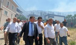 Başkan Aydın İsmetiye’deki yangın bölgesinde
