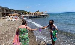Assos sahilinde ölü caretta caretta bulundu