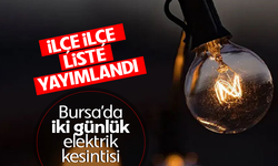 Bursa'da hafta sonu elektrikler kesilecek! İşte etkilenecek ilçeler...