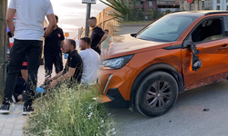 İnegöl'de motosiklettekiler hastanelik oldu