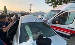 İnegöl yolunda ambulans kazası
