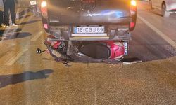 Kamyonetin altına girdi
