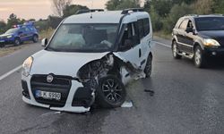 İnegöl'de kafa kafaya çarpıştılar