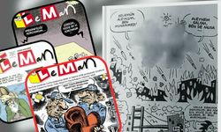 Leman dergisine tepki gösteren vatandaşlar, dergi binası önünde toplandı