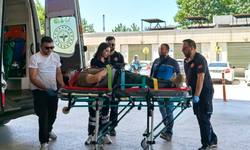 İnegöl'de motosikletli gözünü hastanede açtı