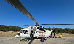 Orhaneli’de yangın helikopteri göreve başladı