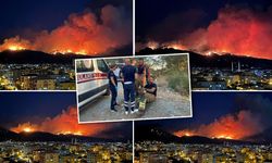 Hatay'da alevler gökyüzünü aydınlattı!