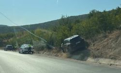 İnegöl'de kadın sürücü ölümden döndü