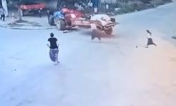 İnegöl'de çocuğun traktörün altında ezildiği anlar: Yürek burkan görüntü
