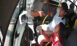 Halk otobüsü şoförüne "Neden baktın?" tehdidi kamerada