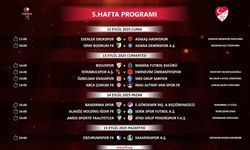 Trendyol 1. Lig’de 5 haftalık program açıklandı