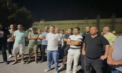 Bursa'da  liman sahasında iş durdu