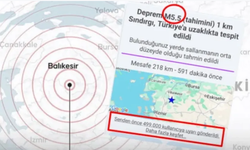 Bursalıları uykudan uyandıran deprem bildirimi!
