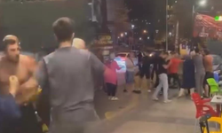 Osmangazi'de esnaf kavgası kamerada: Sandalyeler havada uçuştu