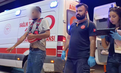 İnegöl’de paket teslim ederken hastanelik oldu