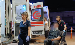Otomobile çarpmamak için tarlaya uçtular