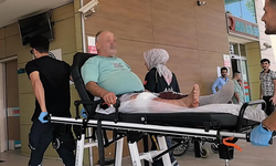 İnegöl'de işçi az daha bacağından oluyordu