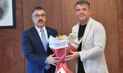 İnegölspor Altyapı Yönetiminden Kaymakam Arslan'a  ziyaret