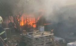 İnegöl'de alev alev yandı