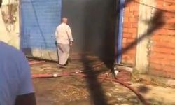 İnegöl'de çiftlik yangını