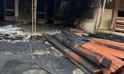 İnegöl'de iskelethane yangında kül oldu