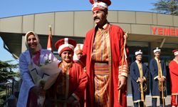Bursa'da hastalar mehter takımı ile moral buldu