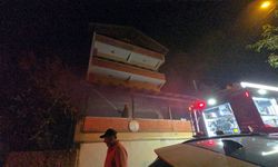 Mudanya'da üç katlı binada korkutan yangın