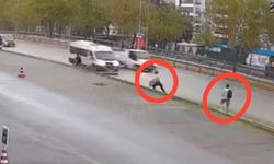 Bursa’da Yürekleri Ağza Getiren Anlar Güvenlik Kamerasında