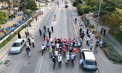 Biber Festivali kapsamında bisiklet yarışı nefes kesti
