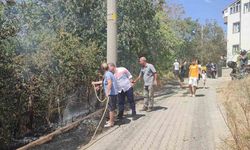 Keşan’da çocukların patlattığı torpilden çıkan yangın mahalleliyi seferber etti